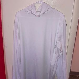 White turtle neck long sleeve shirt